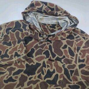 Poncho Outdoors Duck Camo Hooded Performance Shirt Mens XL Lightweight Hunting